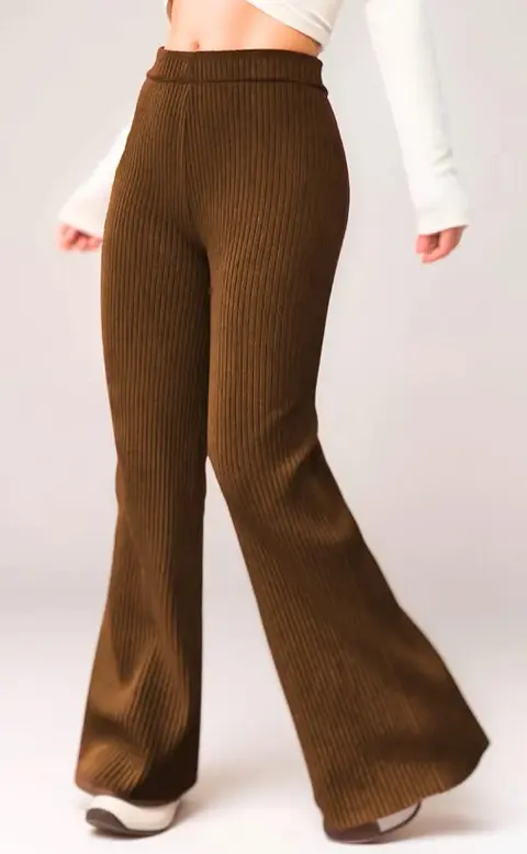 Women's flared pants sewing pattern, wide leg pants, high-waisted pants