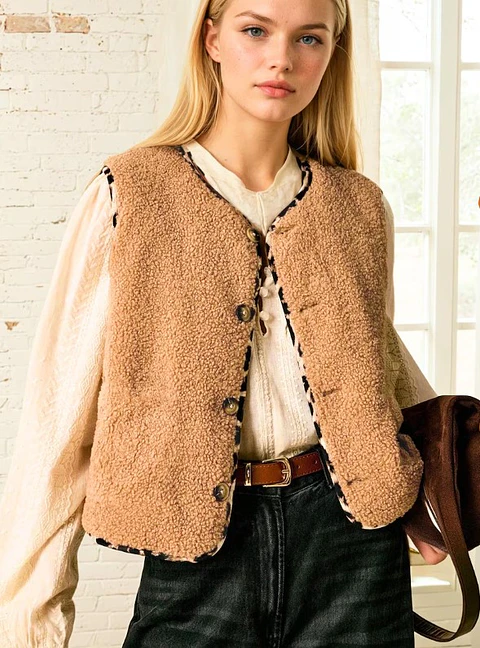 Teddy vest pattern, top pattern