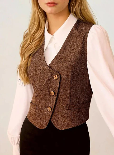 Sewing pattern for a women's vest - women's top, vintage vest