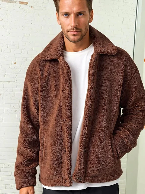 Men's Teddy Button Jacket Sewing Pattern