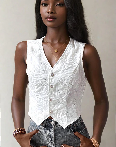 Vest sewing patterns - Button-up top PDF