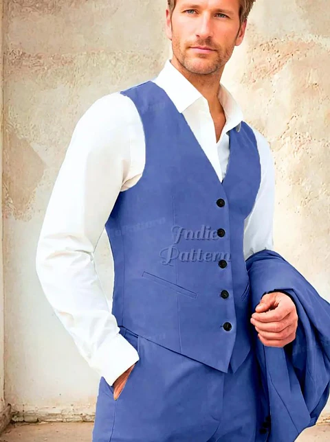 Men's vest pattern - men's suit