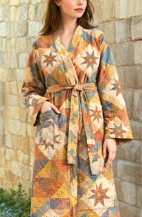 Women's quilted coat sewing pattern, patchwork, Beginner jacket, quilted jacket patterns
