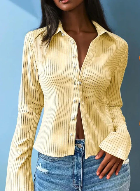 Shirt Sewing Pattern for Women, Flared Sleeves Shirt, Bell Sleeves Shirt, Button Up Shirt, Blouse Pattern