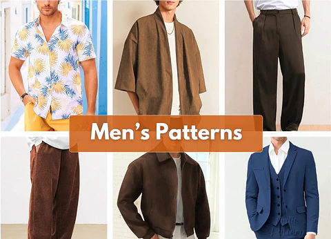 Men Sewing Patterns, Men Pants Patterns, Men Jacket, Men Shirt, Suit, Hawaiian Shirt Patterns
