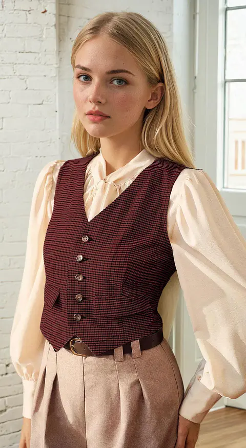 Vest Sewing Patterns, Waistcoat, Top for Women, Vintage Vest Pattern