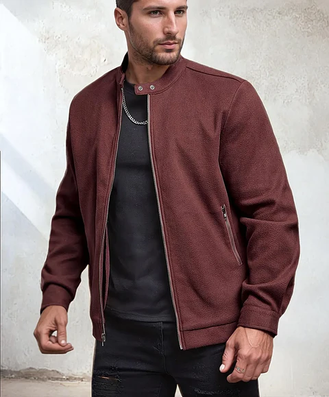 Men Bomber Jacket Sewing Pattern, Jacket Coat Bomber Men Pattern