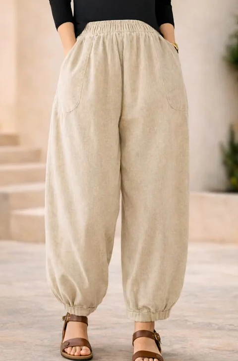 Balloon Pants Sewing Pattern, Barrel Leg Pants, Wide Leg Pants, Women Pants, Baggy Pants Pattern 