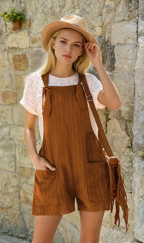 Romper Sewing Pattern, Jumpsuit, Overalls, Summer Romper Dress Women Sewing Pattern