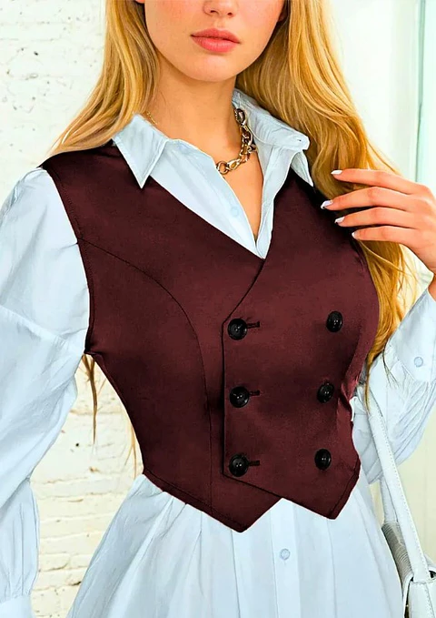 Vest Waistcoat Sewing Pattern for Women, Top, Women Vest Pattern