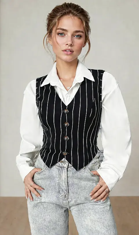 Vest & Shirt Sewing Pattern for Women, Vest, Shirt, Waistcoat Pattern