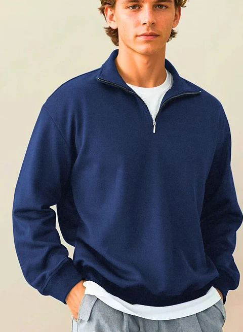 Men Sweater Sewing Pattern, Zipper Sweater, Zip up sweater, Men Sweatshirt Pattern