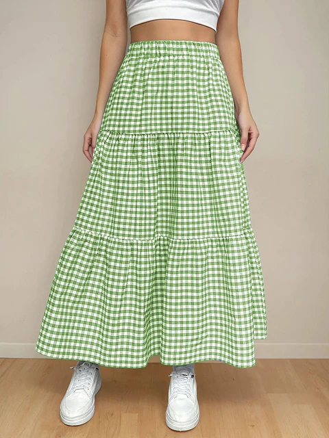 Tiered Maxi Skirt Sewing Pattern, Women Skirt, Long Skirt Pattern