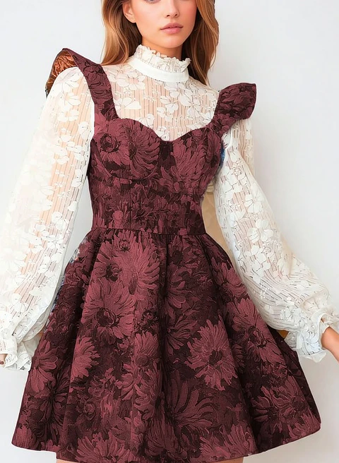 Women Vintage Dress Sewing Pattern XS-XXXL