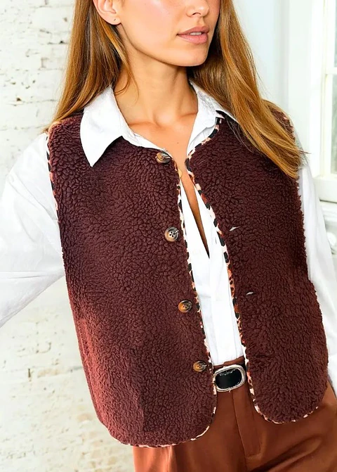 Vest Sewing Pattern for Women, Button Up Top, Teddy Vest Pattern