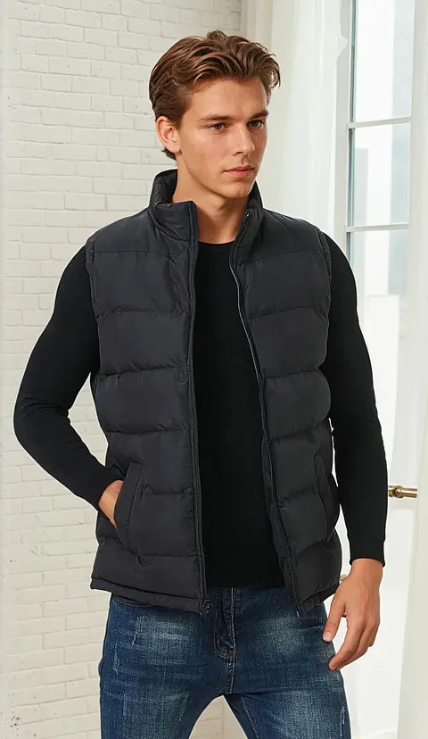 Men Puffer Vest Sewing Pattern for Men, Jacket Coat, Vest
