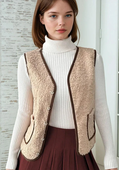 Vest Sewing Pattern, Women Shepherd Vest, Waistcoat Women Pattern