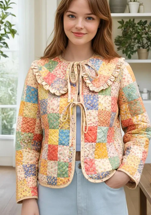 Jacket Sewing Pattern for Women, Quilted Jacket, Coat, Beginner Jacket
