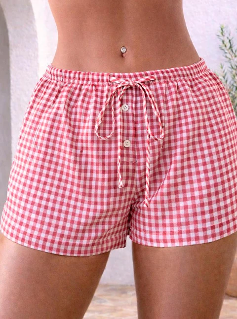 Mini Shorts Sewing Pattern, Women Elastic Waistband Mini Shorts Pattern