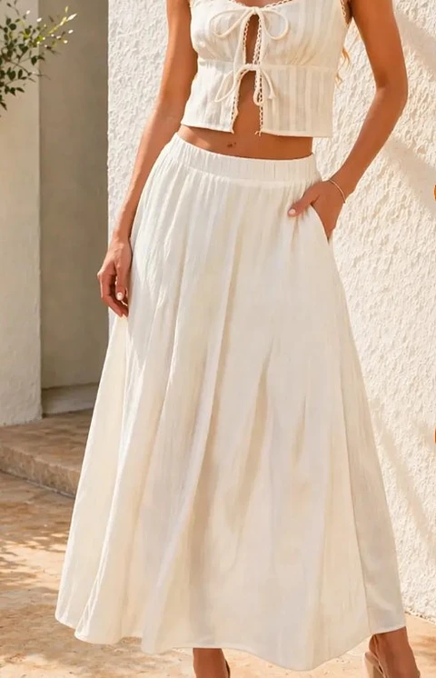 Easy Skirt with Pockets Sewing Pattern, Maxi Skirt, Women Skirt, Skirt Pockets