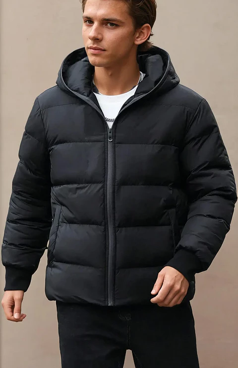 Men Jacket Sewing Pattern, Puffer Jacket Men Coat Pattern