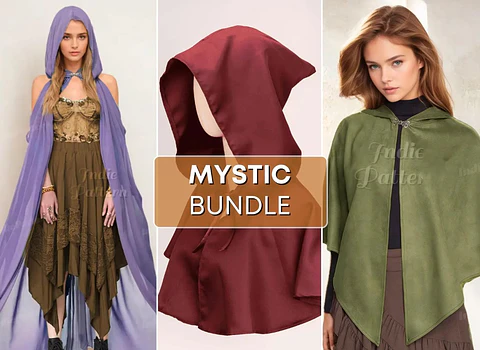 Cape Sewing Pattern, Mystic Cloak, Costume Patterns, Renaissance Fair, Medieval Dress Cape, Cosplay Costume