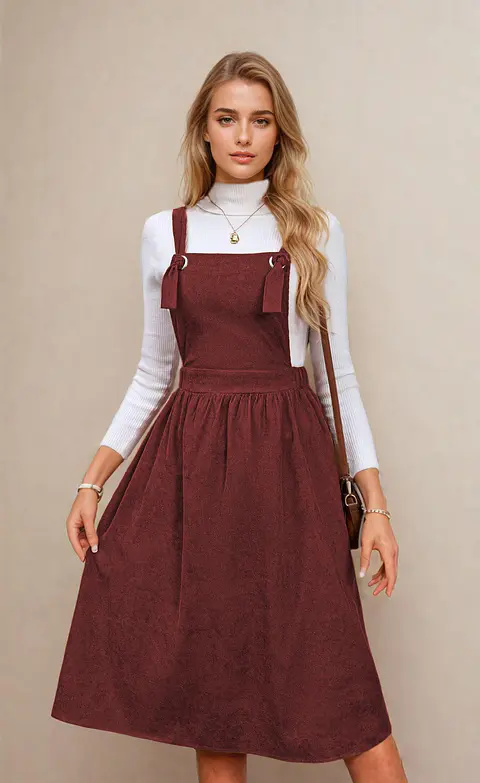 Overall Dress Sewing Pattern | Sewing Patterns, Bginner Dress Pattern, Pinafore Dress