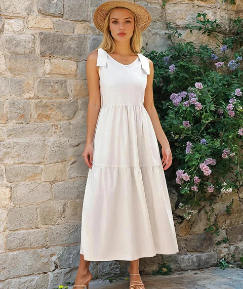 Summer Dress Sewing Pattern, Tiered Dress, Summer Dress, Beginner Sewing Pattern