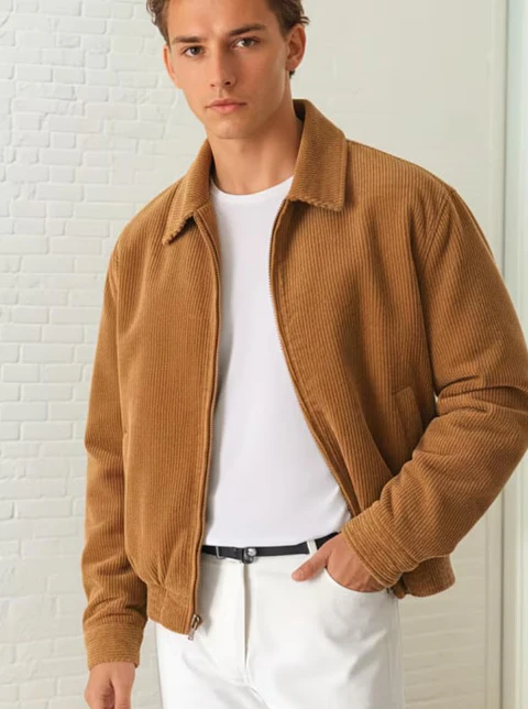 Men Jacket Sewing Pattern, Zip Up Jacket Pattern