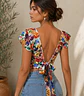 Sewing pattern for a top with a tie back XS-XXXL, ruffled top, cropped top, backless top, open back top - thumbnail 1