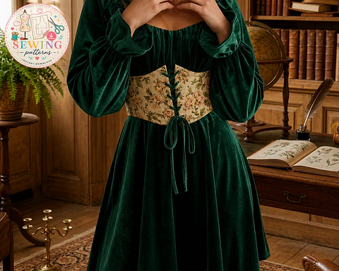 Underbust Corset Sewing Pattern XS-XXXL, PDF Pattern / Milkmaid Sew