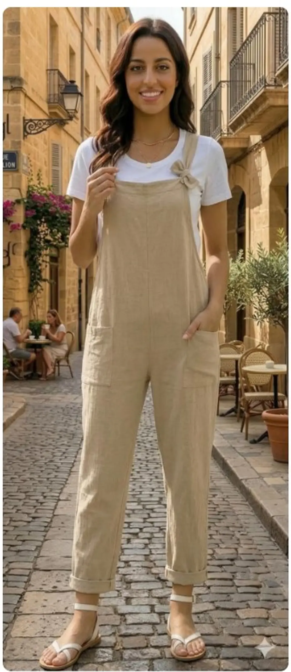 Meadow jumpsuit sewing pattern, loose-fitting dungarees, PDF pattern 6