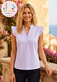 Blouse sewing pattern sizes XS-XXL, ruffled blouse, easy women's blouse pattern - thumbnail 1