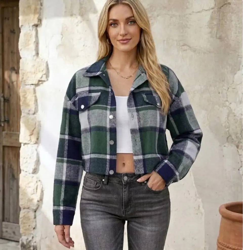 Women's Short Jacket Sewing Pattern XS-XXXL, Shirt Jacket, Easy Jacket Sewing Project 1