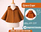 Kids Hooded Cape Sewing Pattern - thumbnail 1