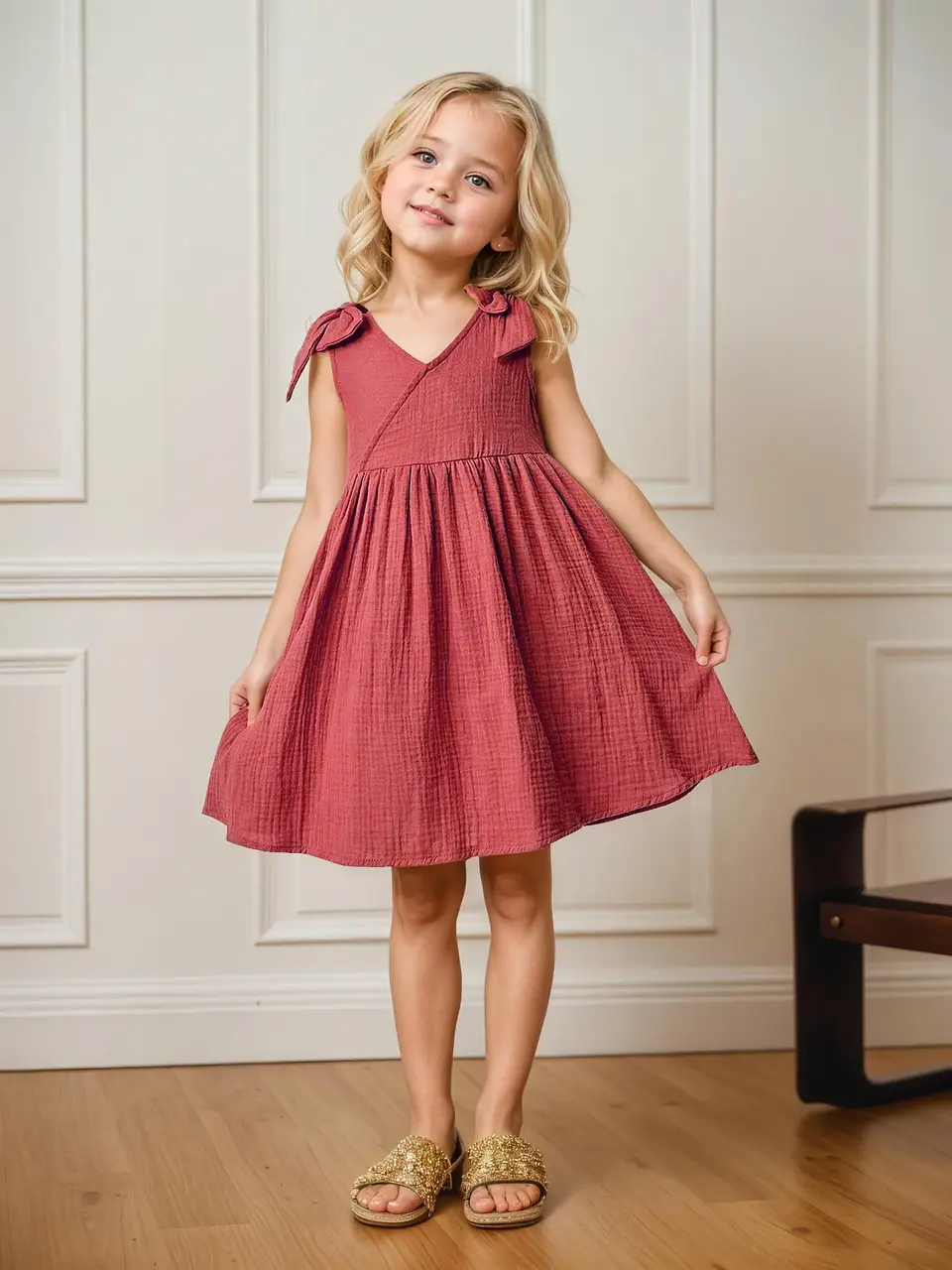Girls Wrap Dress Sewing Pattern 3