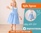 Girls Pinafore Dress Sewing Pattern, Pocket Jumper - thumbnail 1