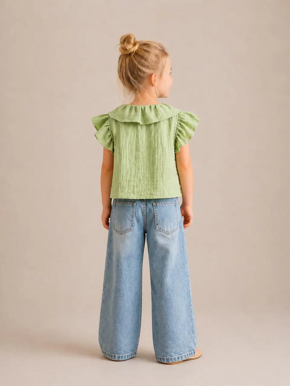 Girls Peter Pan Collar Blouse Sewing Pattern 2