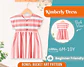 Girls Striped Dress Sewing Pattern - thumbnail 1