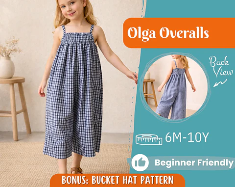 Sleeveless Summer Jumpsuit Sewing Pattern