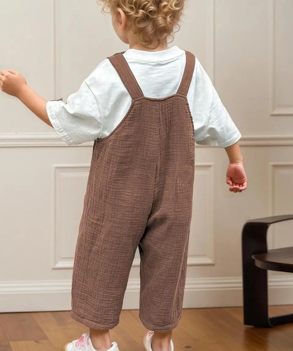 Button Front Dungarees Pattern 3