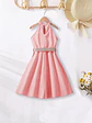 Girls Belted Halter Dress Sewing Pattern - thumbnail 3
