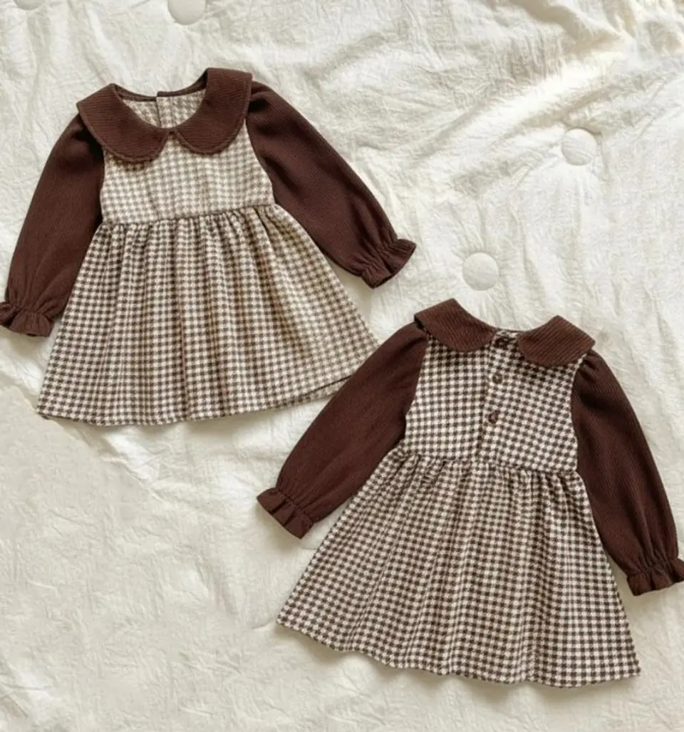 Girls Peter Pan Collar Dress Sewing Pattern 2