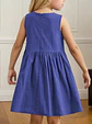 Girls Pocket Sleeveless A-Line Dress Sewing Pattern - thumbnail 3
