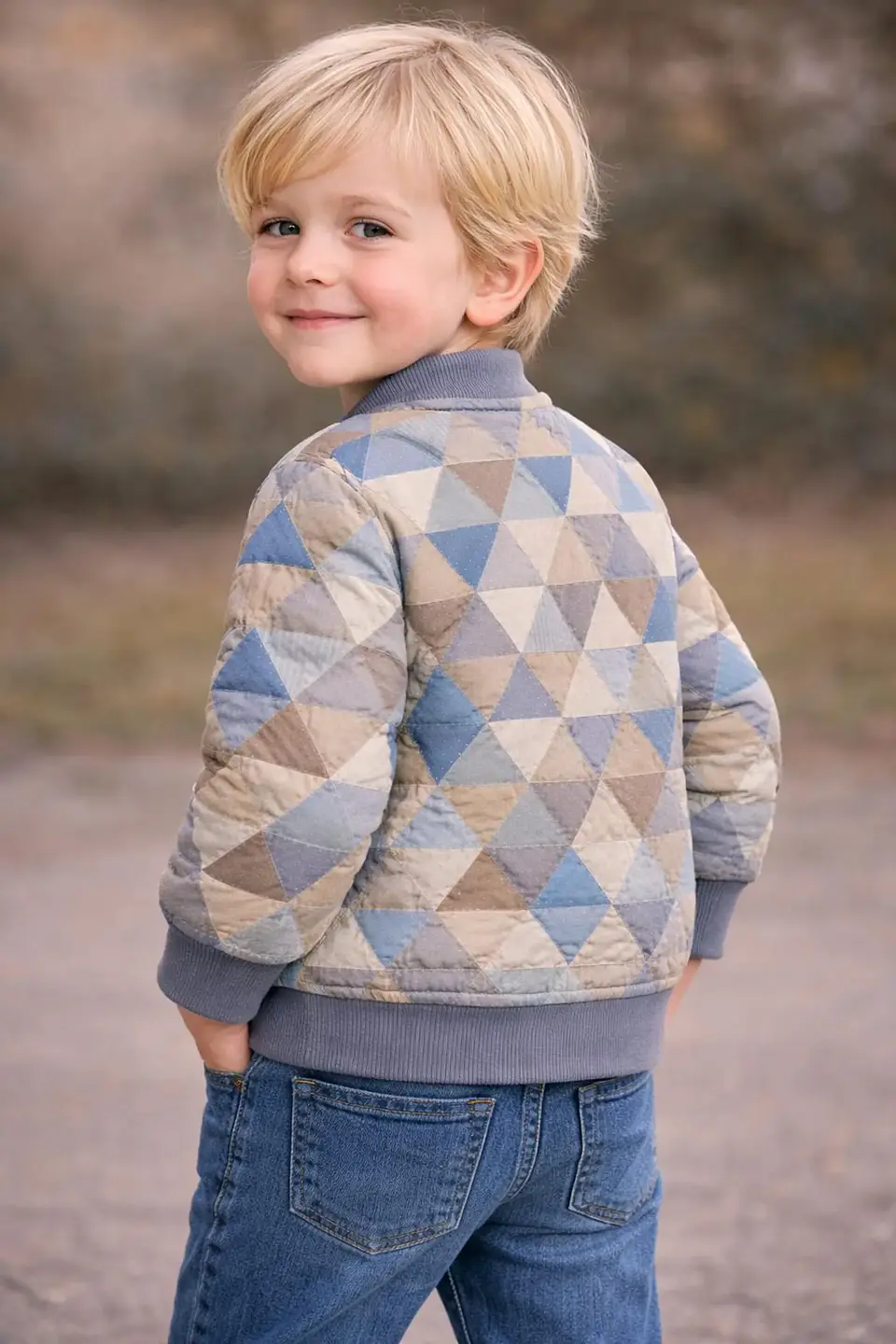 Kids Quilted Bomber Jacket Sewing Pattern 2