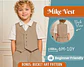 Kids Button Front Vest Sewing Pattern - thumbnail 1