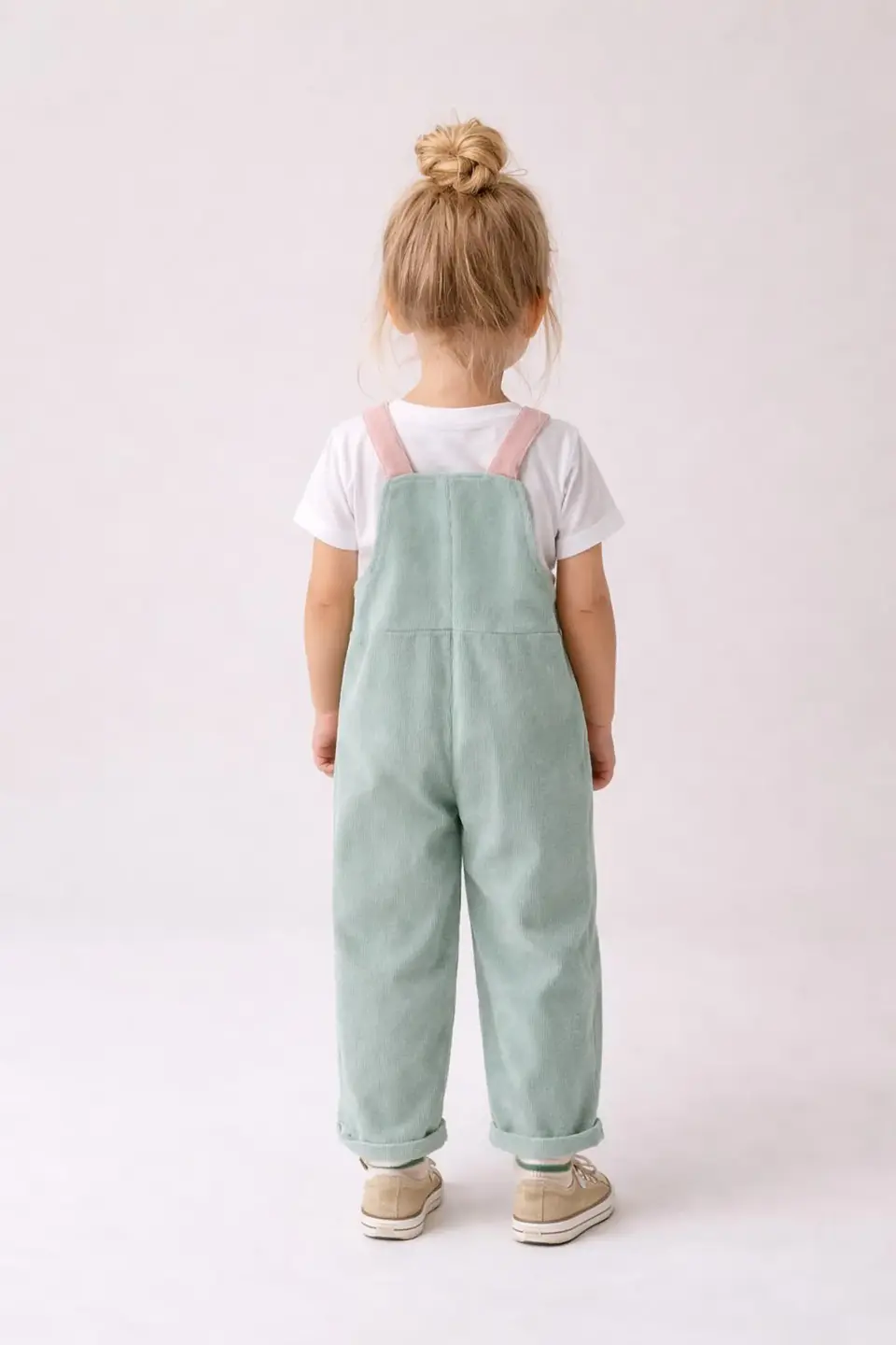 Kids Color Block Overalls Sewing Pattern 3