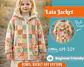 Kids Hooded Patchwork Jacket Sewing Pattern - thumbnail 1