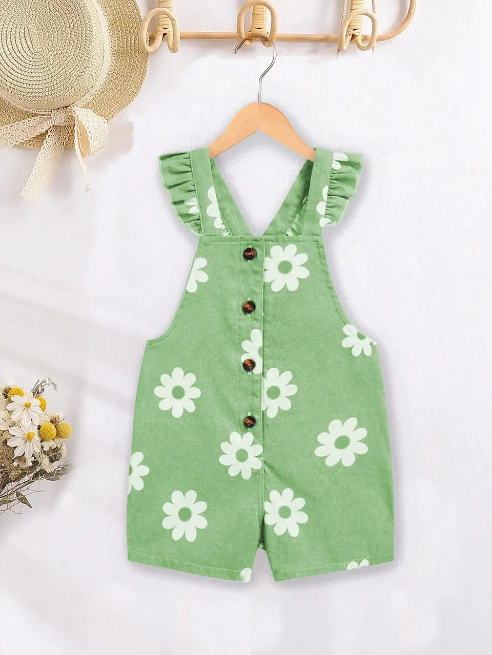 Girls Ruffle Strap Romper Sewing Pattern 2