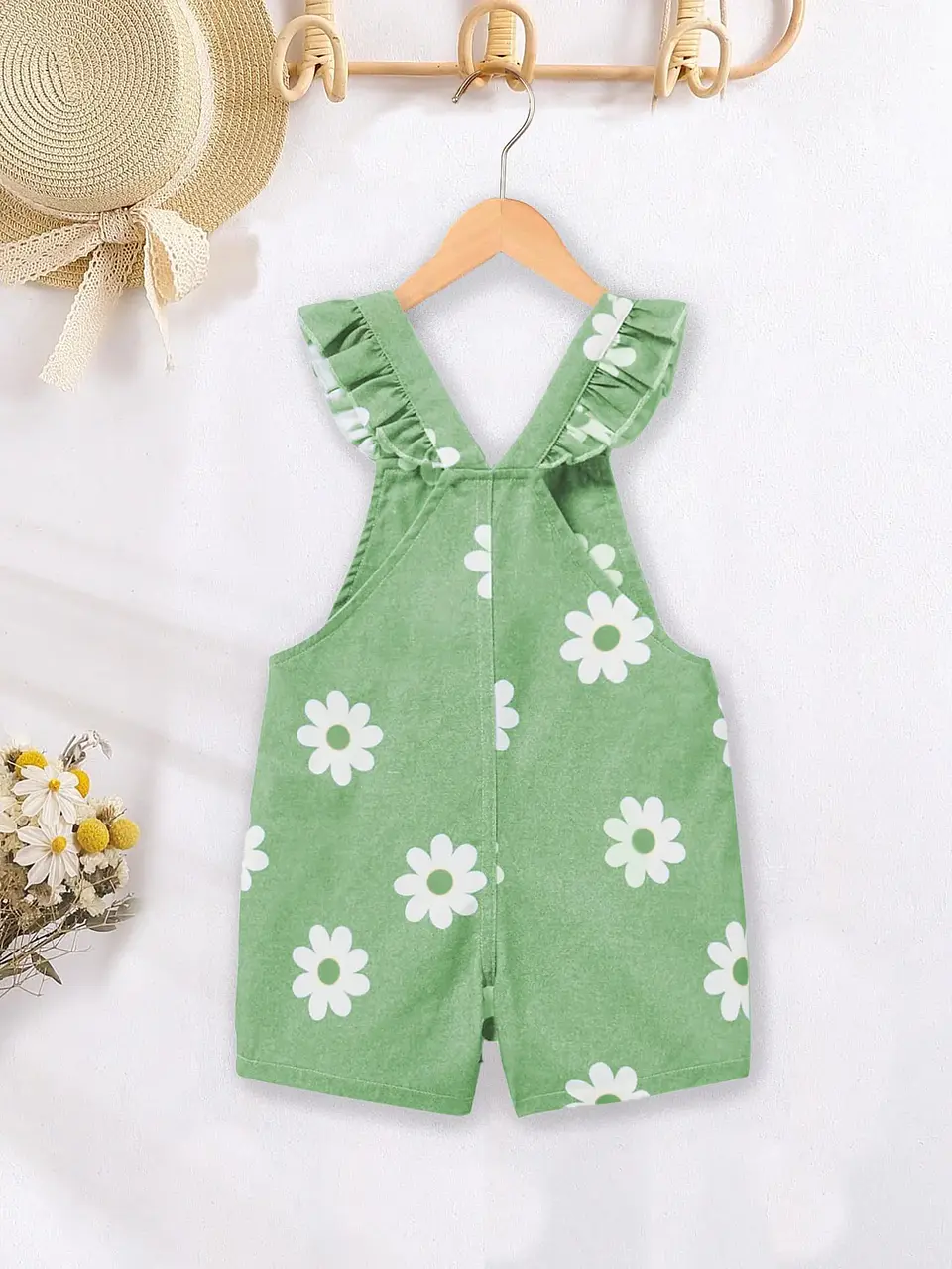 Girls Ruffle Strap Romper Sewing Pattern 3